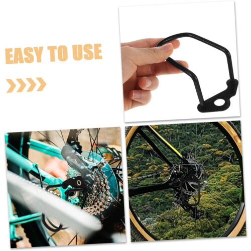 Pack of 2 Bicycle Rear Derailleur Protector Universal Iron Black 1