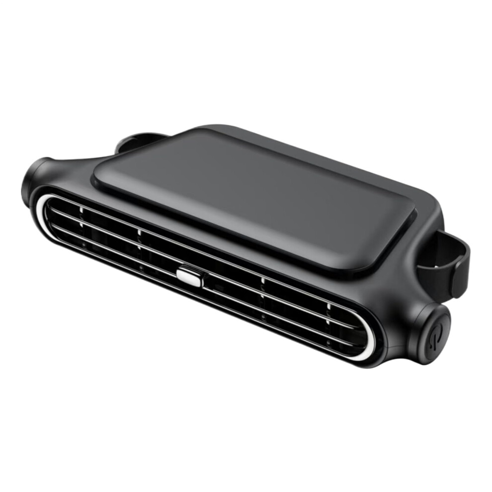 Usb Car Fan Headrest Cooler, 3 Speeds, Rechargeable Silent, Adjustable Car Seat Fan For Suv/Truck Road Trips Black 9001264178932
