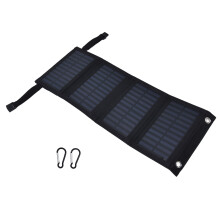 Bärbar solenergilösning, vattentät solcellsbank med monokristallina solceller för utomhusäventyr, vikbara solpaneler för nödsituationer