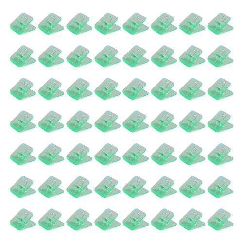 100 Stück transparente Klemme, quadratisch, bunt, für-10