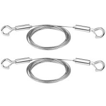 Picture Wire Stainless Steel Wire Rope Meta Braided 2PCS1.5mm2m