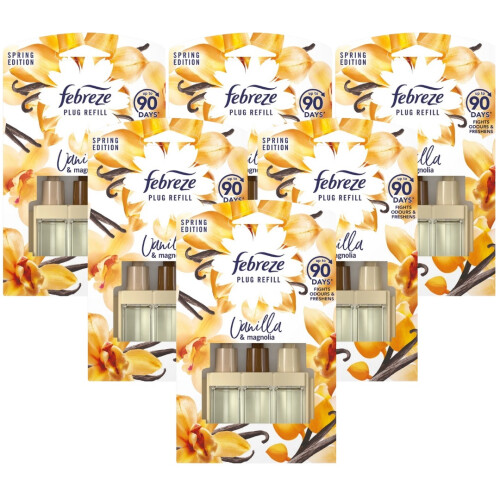 Febreze 6 x 20ml Febreze 3Volution Plug in refill - Vanilla & Magnolia