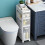 Stackable Storage Drawers On Wheels  Clear Plastic Cabinet  Freestanding Storage Tower Unit  Home Organization 4