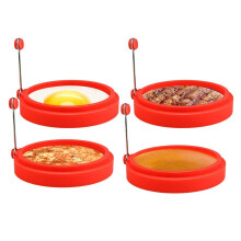 Fáinní Uibhe atá Frithsheasmhach in aghaidh Teasa agus atá Sábháilte i Miasniteoir, Déantóir Ceapaire Bricfeasta Neamhghreamaitheach Silicone
