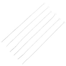 3Pares Suprimentos DIY Prata Para Com Argolas