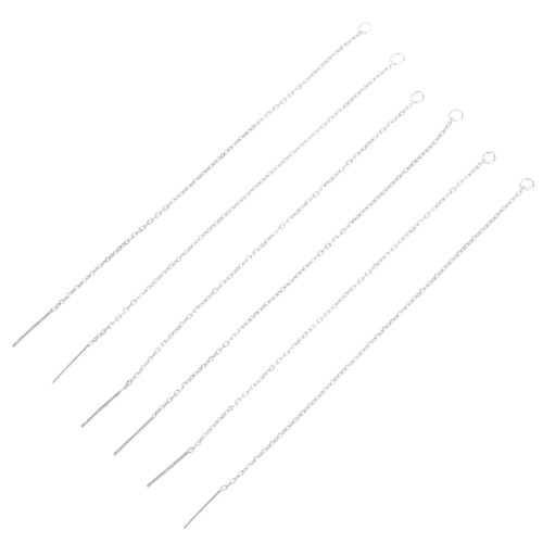 3Pares Suprimentos DIY Prata Para Com Argolas