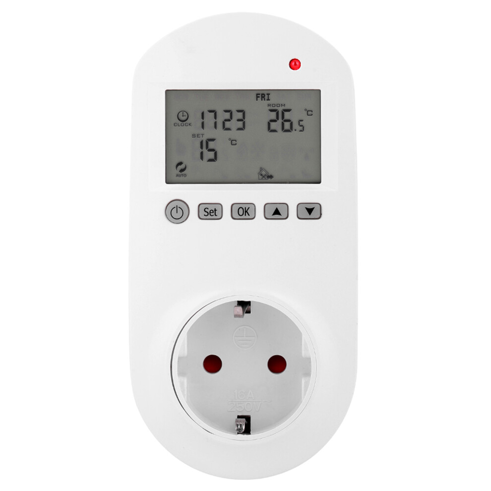 Programmable Timer Switch, Digital Thermostat With 6 Customizable Settings And Memory Function For Seamless Temperature Management 9436597758597