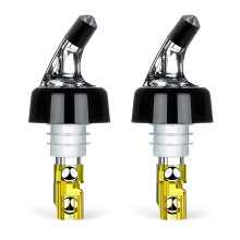 Stainless Steels Wine Pour Spout 30ml Accurate Liquor-Yellow