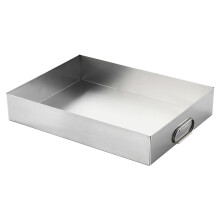 Washing Machine Drain Pan With Handle Stainless Steel Oil Catch Tray, Drip Tray 45x45x5 cm Universal Appliance Tray