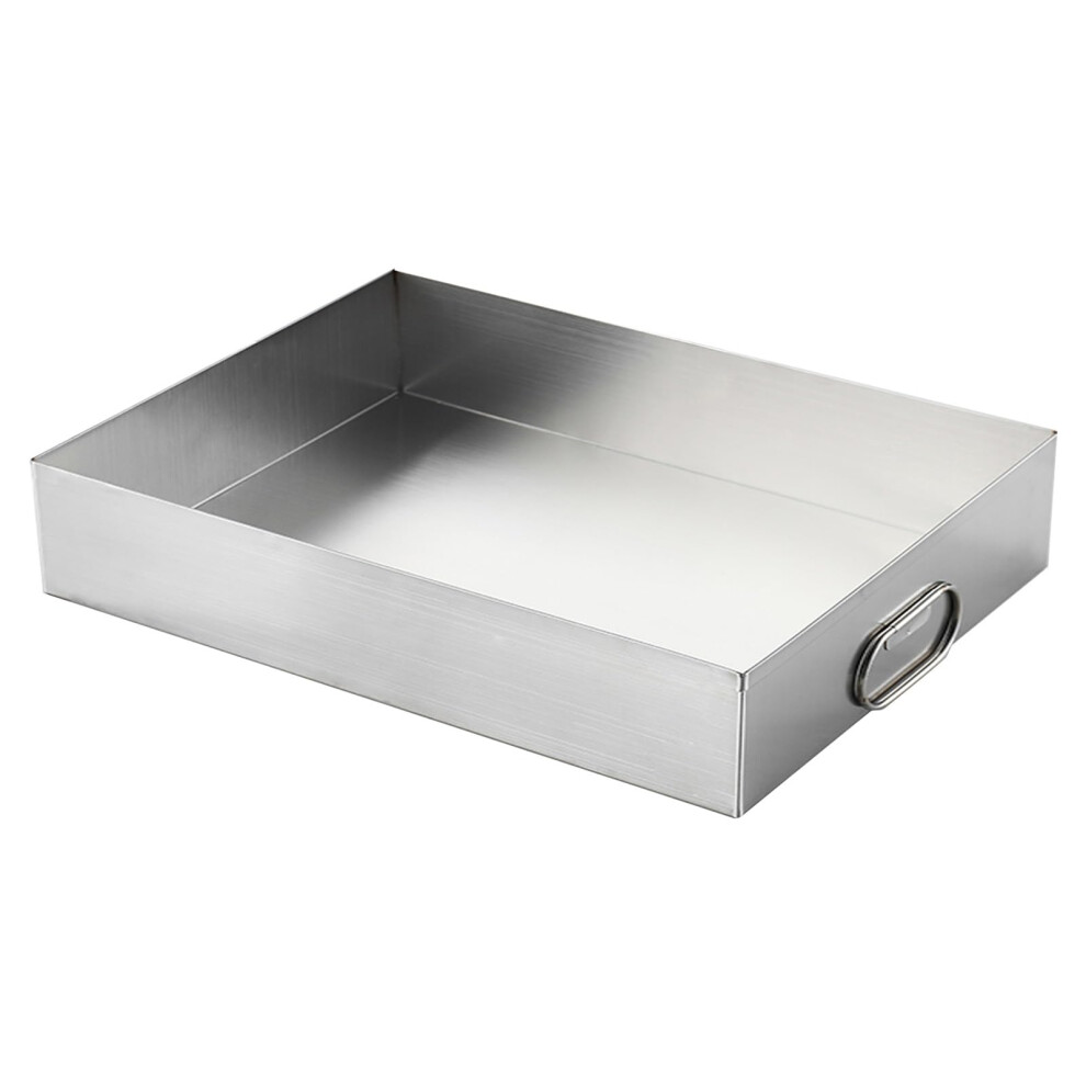 Washing Machine Drain Pan With Handle Stainless Steel Oil Catch Tray, Drip Tray 45X45x5 Cm Universal Appliance Tray 9323874449203
