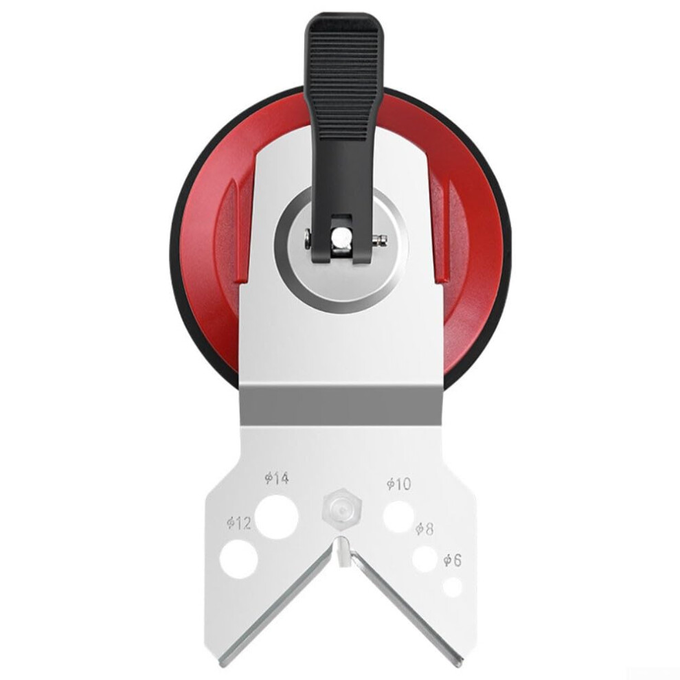 Stainless Steel Suction Cup Hole Locator For Tile Drilling Guide Fits 6Mm83mm Drill Bits For Steady Accurate Drilling 9339159669129