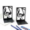 2Pcs Höhlte Musical Note Buch Ende Für Regale Heavy-Hinweis B320 7