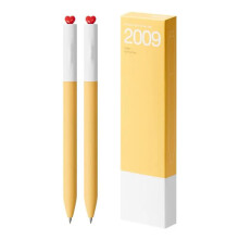 2 Stück First Love Heart Schwarzer Tintenstift, Gelstift, 0,5-09