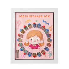 Tooth fairy box, Baby tooth memory box, Memory album for milk teeth