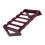 Traditional Solid Wood Wine Bottle Rack-Burgundy Five bottles 1