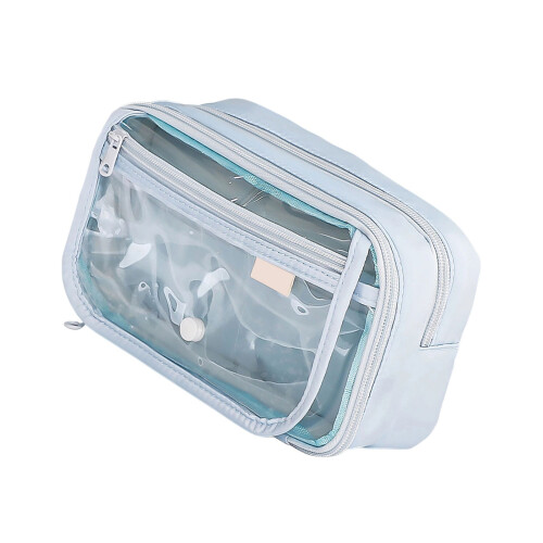 Große Kapazität Bleistift Tasche Ästhetische Bleistift Fall-Blau