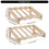 Traditional Solid Wood Wine Bottle Rack-Burgundy Five bottles 4