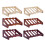 Traditional Solid Wood Wine Bottle Rack-Burgundy Five bottles 2