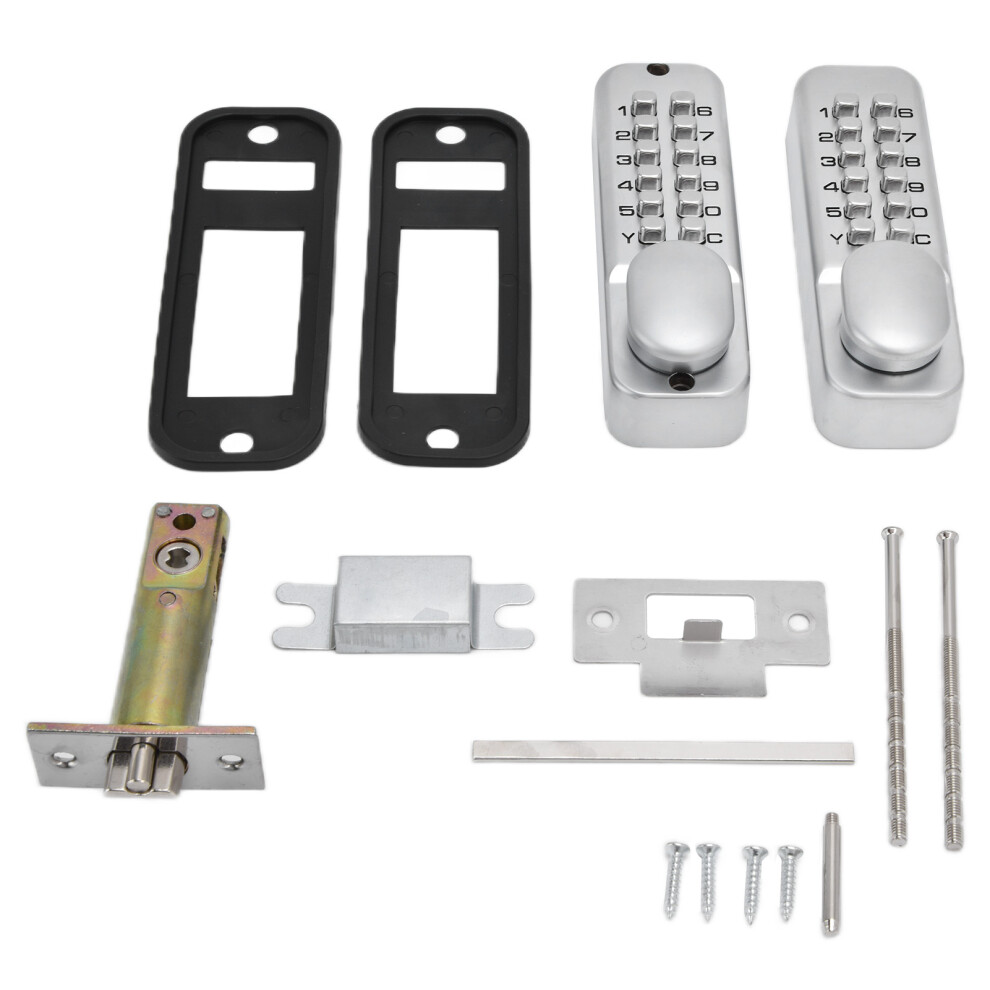 Keyless Entry Lock Mechanical Password Door Lock Set Zinc Alloy Security Lock With Adjustable Deadbolt For Home And Office Use 9436597640694