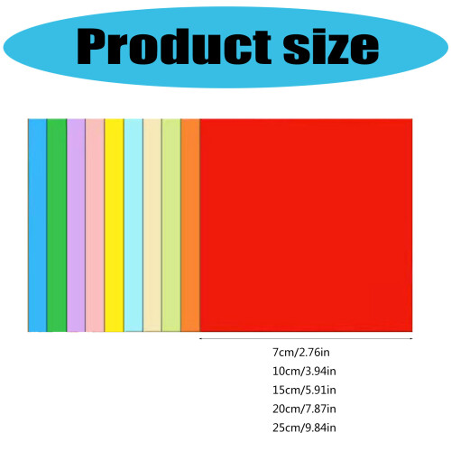 100 Sheets Square Paper Folding Paper Double Sided Square-20cm 2