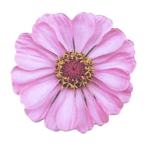 25 Blatt selbstklebender Haftnotizblock, Blumenform,-Rosa.