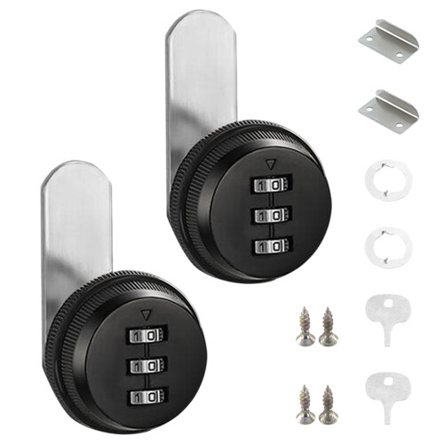 Zinc Alloy Durable Security Locks, Combination Cam Lock For Metal Cabinets, Easy Installation Password Pass Code Lock Resettable Keyless Security For