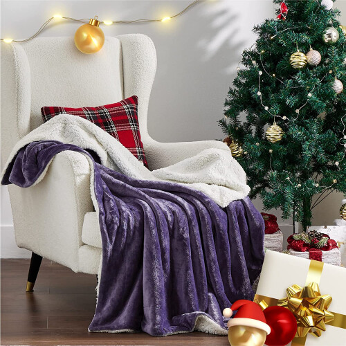 Κουβέρτα Sherpa Fleece για καναπέ, εξαιρετικά μαλακή διπλής όψης κουβέρτα για όλες τις 2