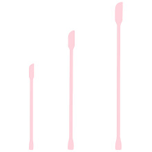 Szilikon mini smink spatulák, üvegkaparó kozmetikai palackokhoz, kettős fejű, kis hegyű kaparó kettős funkciójú kialakítással