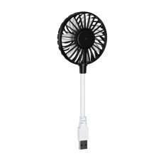 USB Fan 5W 5V Adjustable Small Office Desk Fan Portable Handheld Black