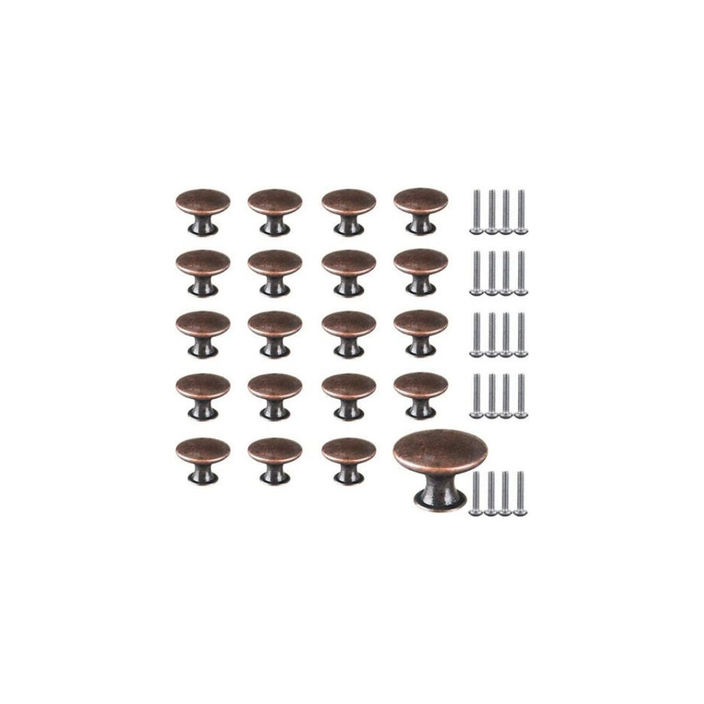 Vintage Red Bronze Cabinet Knobs, Exquisite Mushroom-Shaped Dresser Handle For Antique Furniture, Easy To Install With Screws, Suitable For Cabinets D 9060116398829