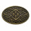 Celtic Knot Oval Belt Buckle Brown 1