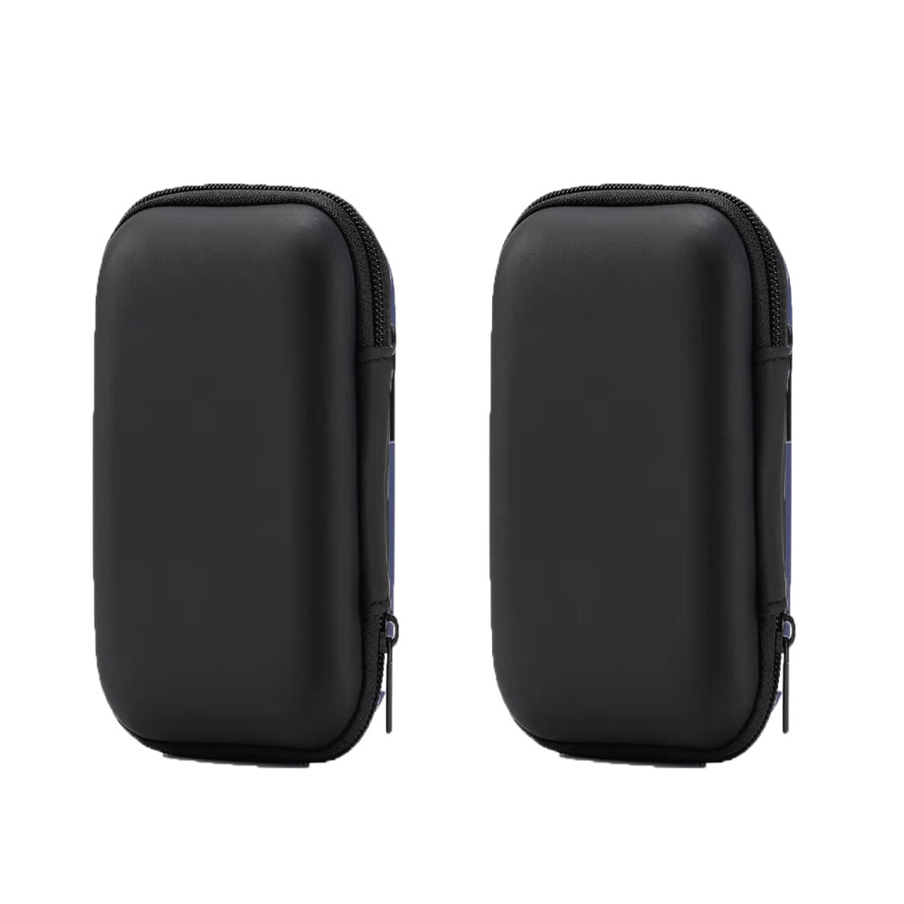 Headphone Storage Bag 2Piece, Eva Hard Storage Case With Inner Compartment, Compatible With Mp3 Wired Headphones, Black 9339159668184