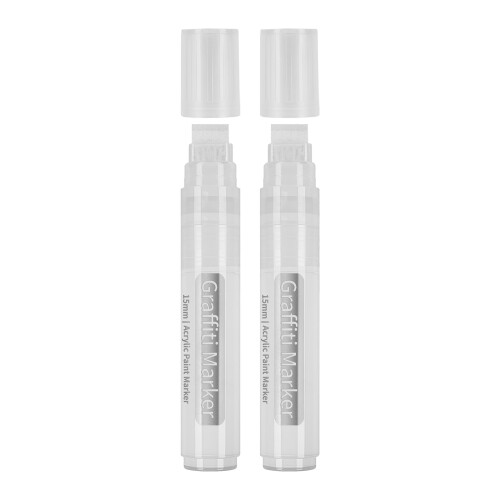 Graffiti Marker with 15mm Bold Tips,for Designers and-White