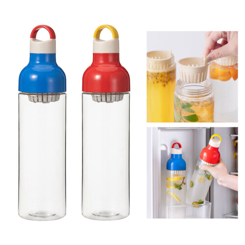 Large Capacity Teas Infuser Bottle Portable Design Durable-Blue 2