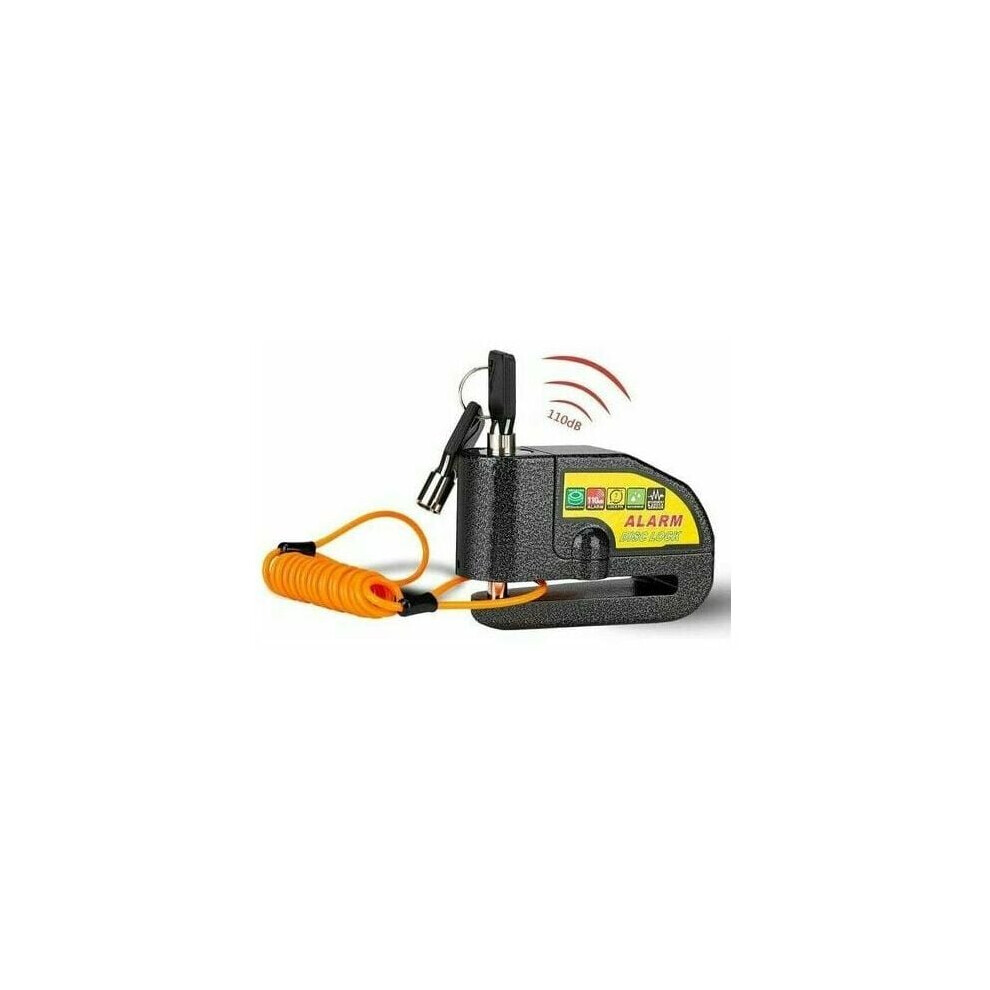Guardian Of Your Rides, Anti-Theft Security Wheel Disc Lock, Motorcycle Alarm Equipped With Vibrational Alert System, Loud 110Db Alarm Sound, Heavy Du 9436597703733