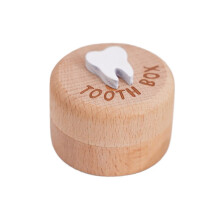 Kinder Tooth Saver Fixed Color Round Shape Baby Teeth Case For borns And Infants To Keep Memories