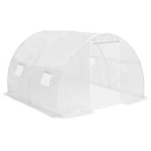 Serre - HELLOSHOP26 - 9 m² - PE 170 gm² netstof - Gegalvaniseerd staal - 4 ventilatiewindows