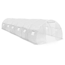 Serre - HELLOSHOP26 - 27 m² - PE 170 gm² gaasdoek - Gegalvaniseerd staal - 12 ventilatieramen