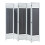 Scherm - HELLOSHOP26 - 200x170 cm - 5 panelen - Opaque stof - Rietdesign 1