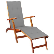 Transatlántico chaise longue tumbona cama de jardín terraza mueble de exterior con reposapiés y