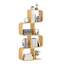 Estante em S - HELLOSHOP26 - 4 níveis - Bambu - 23 x 61 x 133,5 cm - Marrom