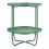 Table basse - HELLOSHOP26 - Console d'appoint - Acier laqué - 58 x 46 x 46 cm - Vert 2