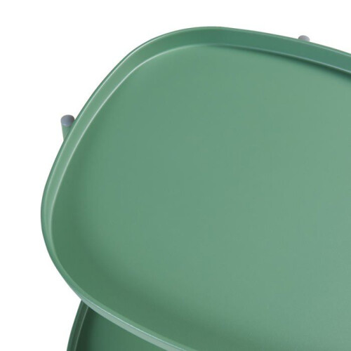 Table basse - HELLOSHOP26 - Console d'appoint - Acier laqué - 58 x 46 x 46 cm - Vert 2