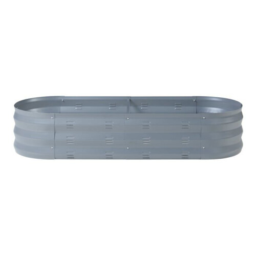 Jardineira elevada - HELLOSHOP26 - Aço galvanizado - 129 x 50 x 25 cm - Antracite - Retangular 1