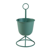 Porte-plantes - HELLOSHOP26 - 48 x 23 cm - Cache-pot vert - Métal - Design intemporel
