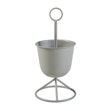 Porte-plantes - HELLOSHOP26 - Intemporel - 48 cm - Cache-pot beige - Métal