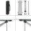 Table de camping pliante - HELLOSHOP26 - 70 x 70 x 70 cm - Argent - Robuste - Pliable 4