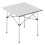 Table de camping pliante - HELLOSHOP26 - 70 x 70 x 70 cm - Argent - Robuste - Pliable 2