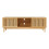 Móvel de TV - HELLOSHOP26 - 150x42x50 cm - Bambu natural - 3 compartimentos - Design moderno 2