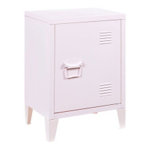 Mesa de cabeceira - HELLOSHOP26 - Aço laminado - 57 x 40 x 30 cm - Rosa - 1 compartimento